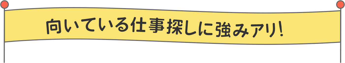 向いている仕事探しに強みアリ！